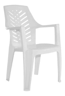 Silla Plástica Apilable Garden Life Marbella Reforzada