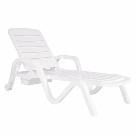 Reposera Pl�stica Garden Life Toronto F75700 Blanca